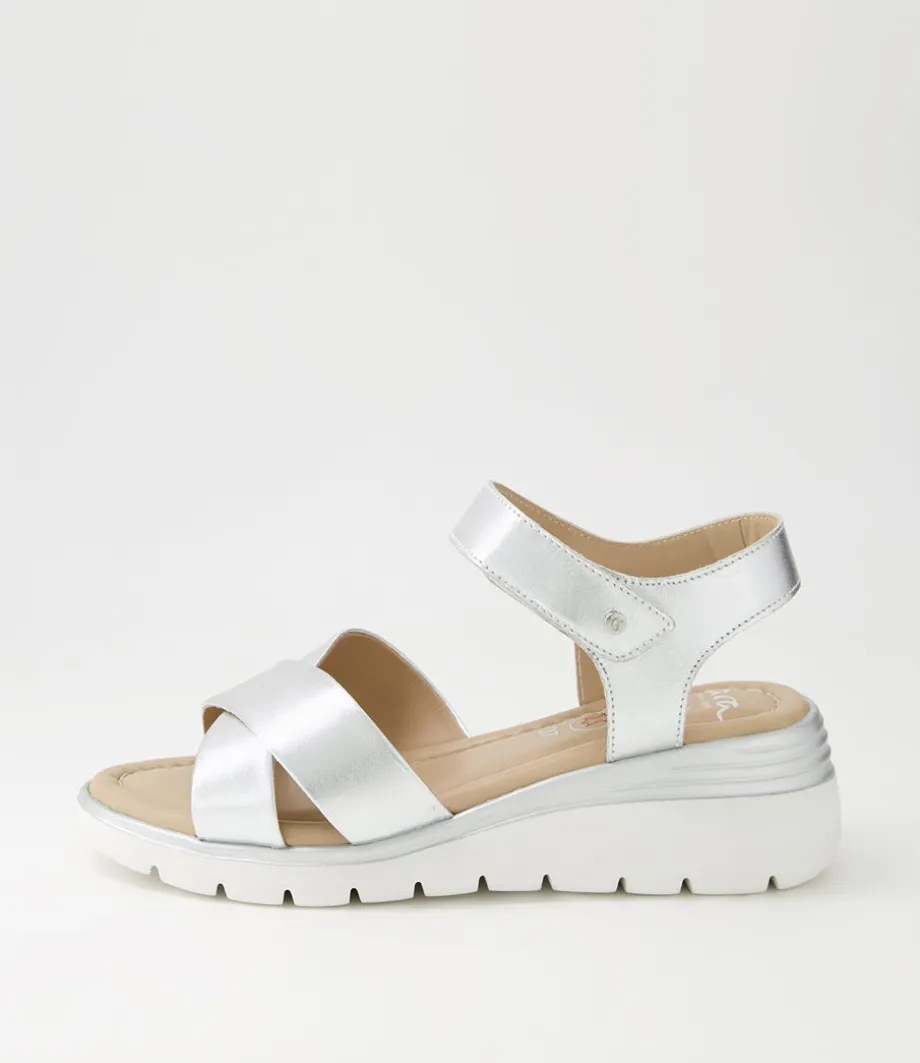 Rimini 32 Silver Leather Sandals<ARA Best