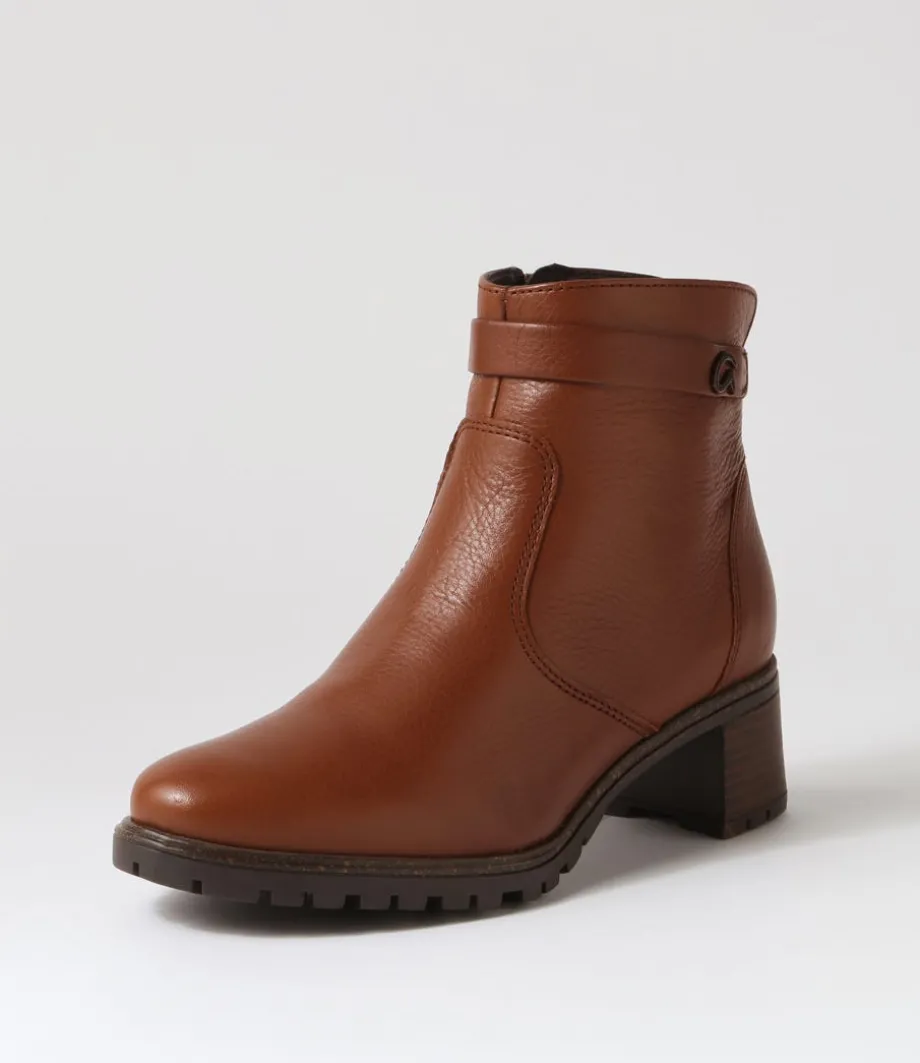 Ronda 11 Nut Leather Ankle Boots<ARA Flash Sale