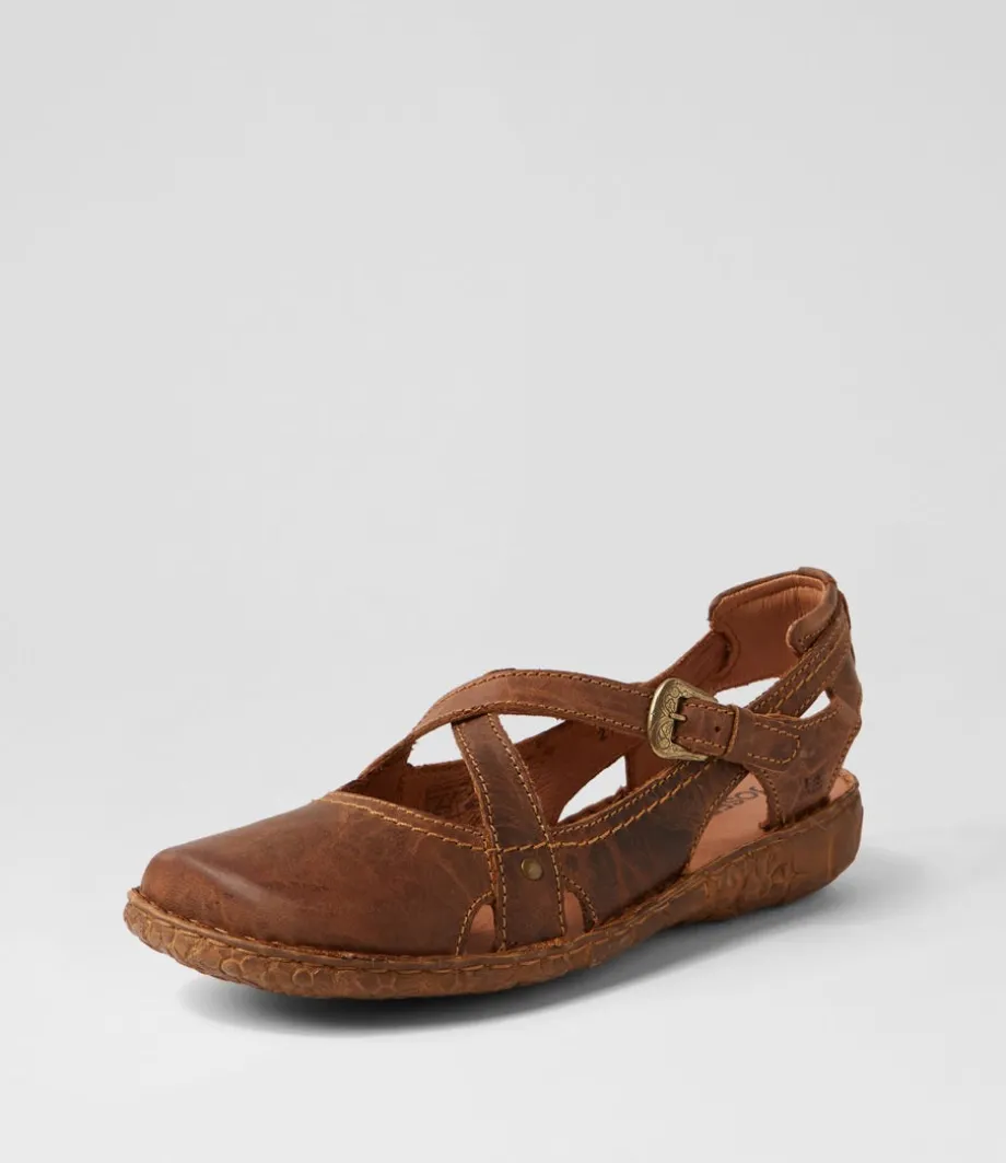 Rosalie 13 Brandy Leather Flat Shoes<JOSEF SEIBEL Flash Sale