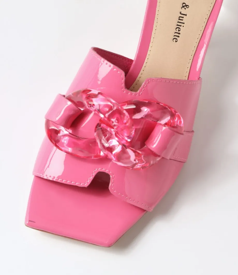 rulie_pretty_pink_patent_leather_mules_3.webp Rulie Pretty Pink Patent Leather Mules<DJANGO & JULIETTE Best