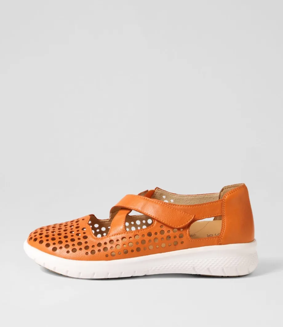 Sachet Xf Orange Leather Flat Shoes<ZIERA New