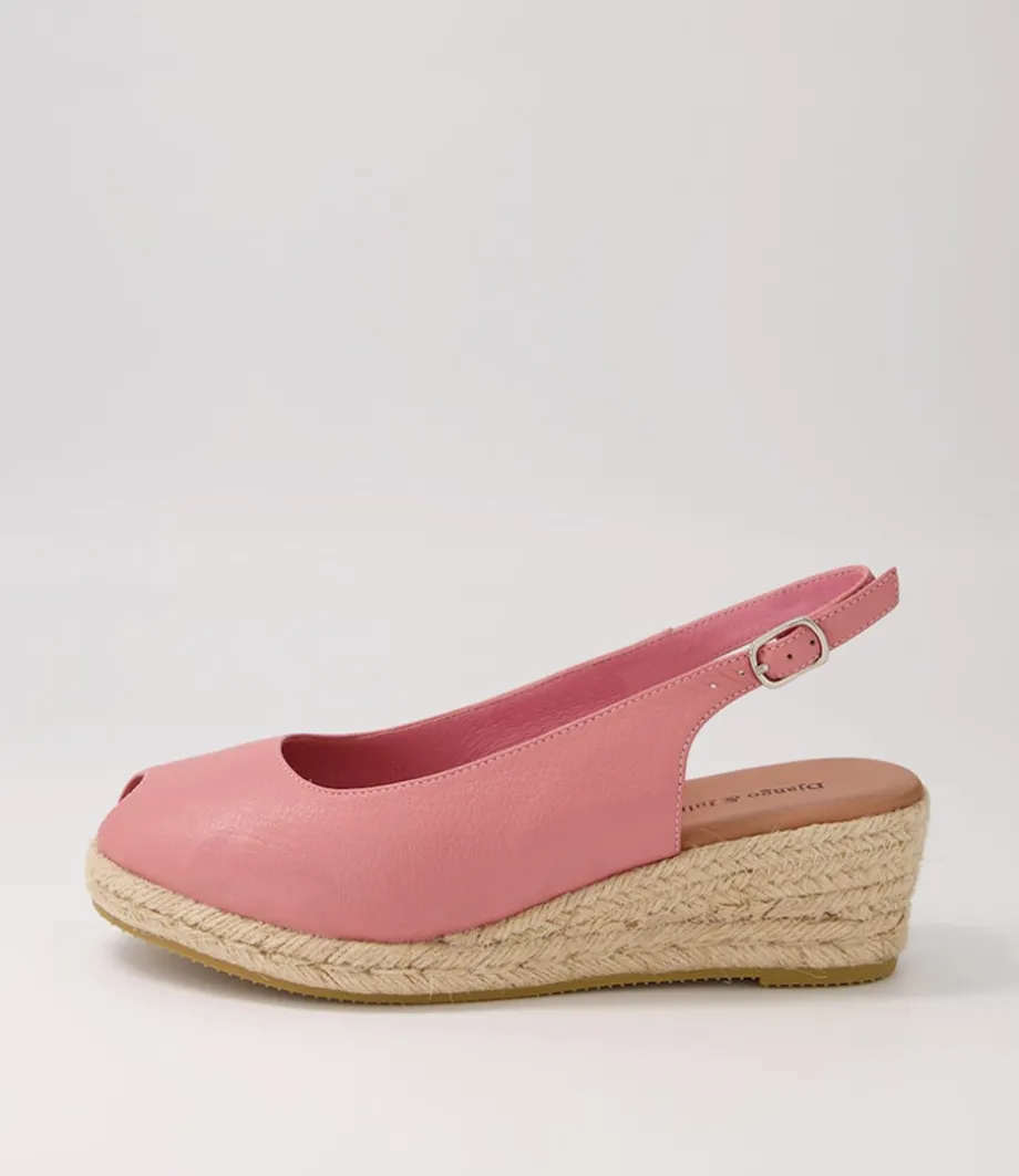 Saniarly Pink Natural Rope Leather Sandals<DJANGO & JULIETTE Online