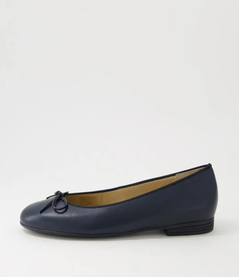 Sardinia 29 Blau Leather Ballet Flats<ARA Best