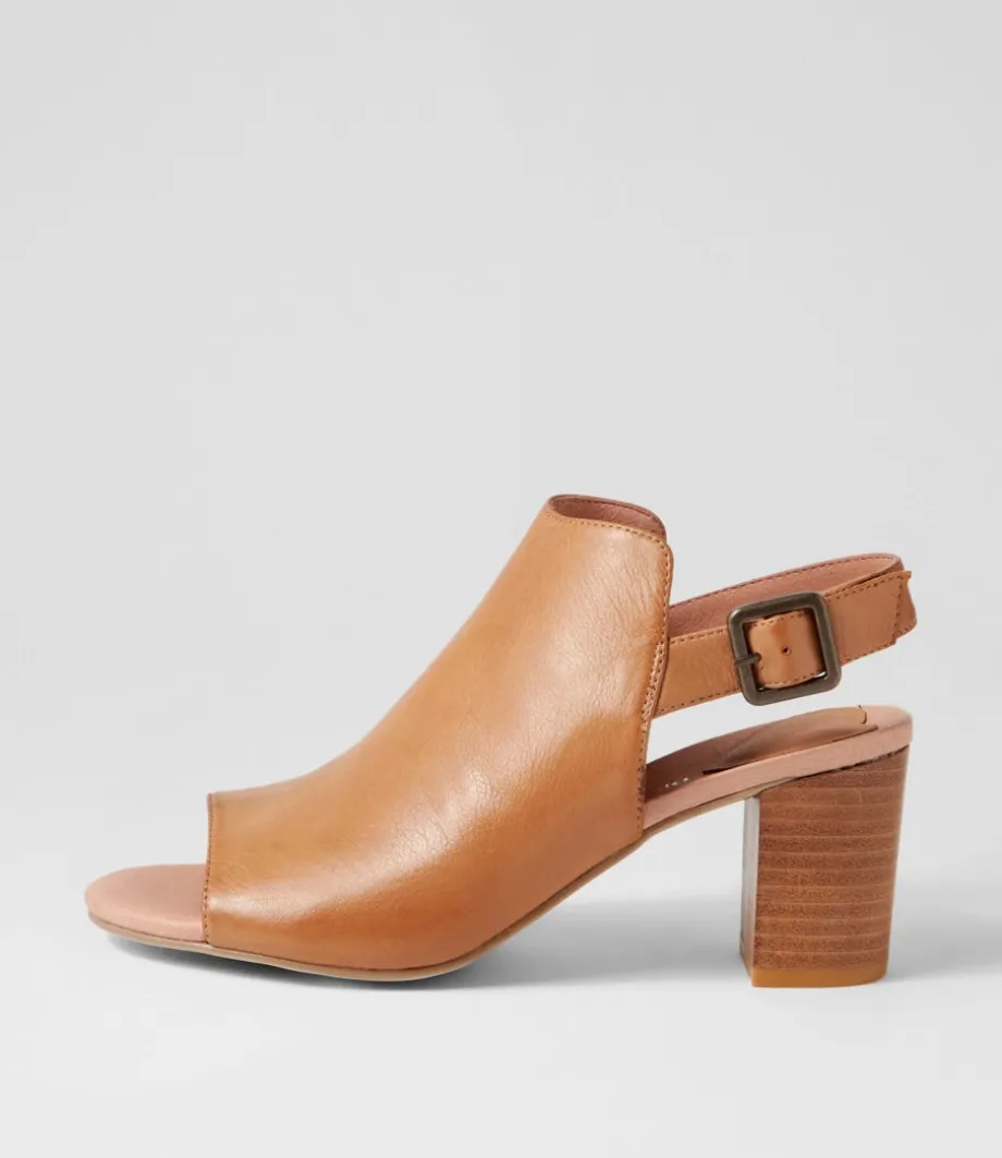 Sauda Tan Leather Sandals<DJANGO & JULIETTE Discount