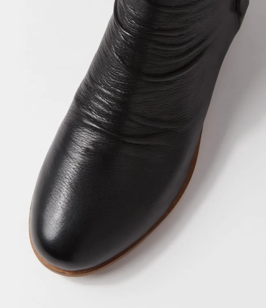 sawyery_black_leather_elastic_ankle_boots_3.webp Sawyery Black Leather Elastic Ankle Boots<DJANGO & JULIETTE Cheap