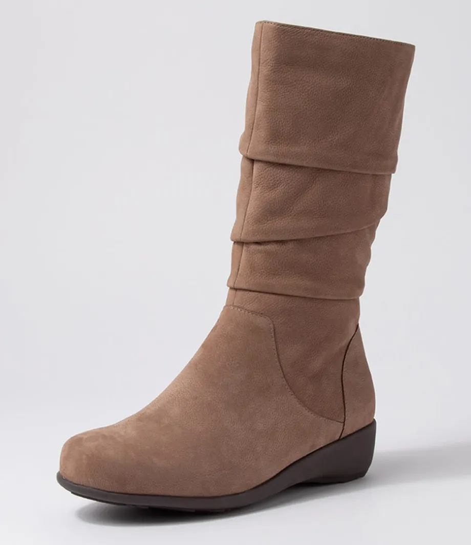 seattle_xf_taupe_tumble_nubuck_calf_boots_1.webp Seattle Xf Taupe Tumble Nubuck Calf Boots<ZIERA Outlet