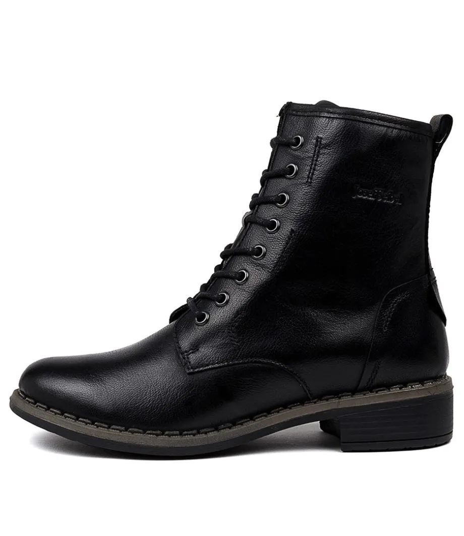 Selena 06 Black Leather<JOSEF SEIBEL Shop