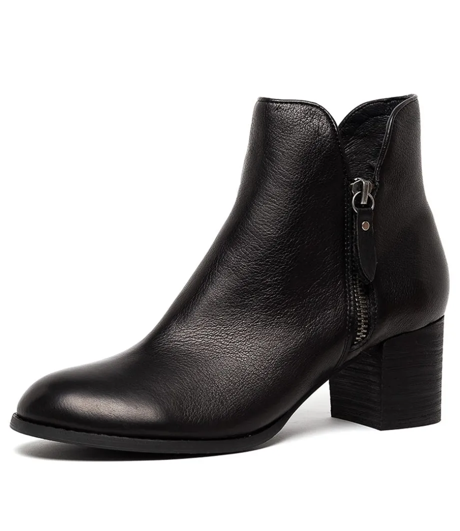 Shiannely Black Black Heel Leather<DJANGO & JULIETTE Best Sale