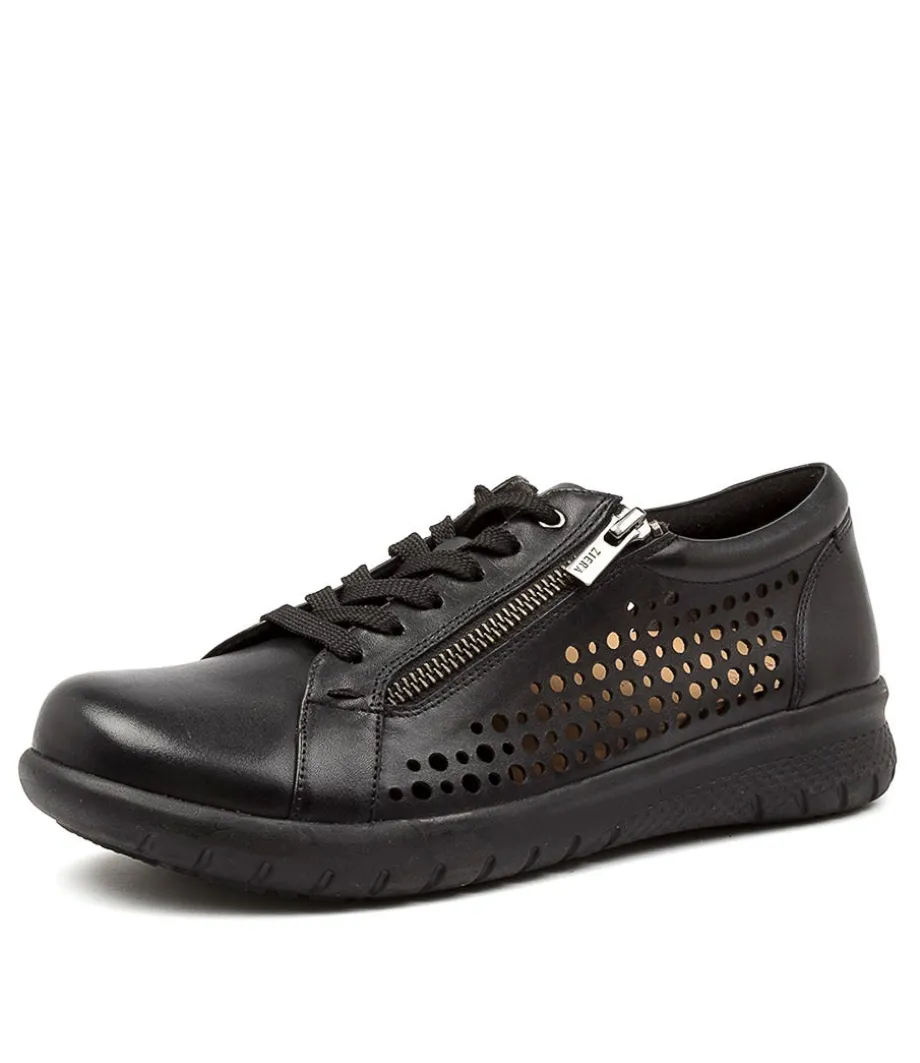 Shovo Xf Black Leather<ZIERA Flash Sale