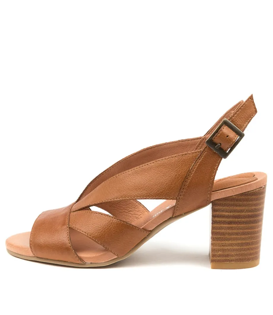 Simmie New Tan Leather<DJANGO & JULIETTE Outlet