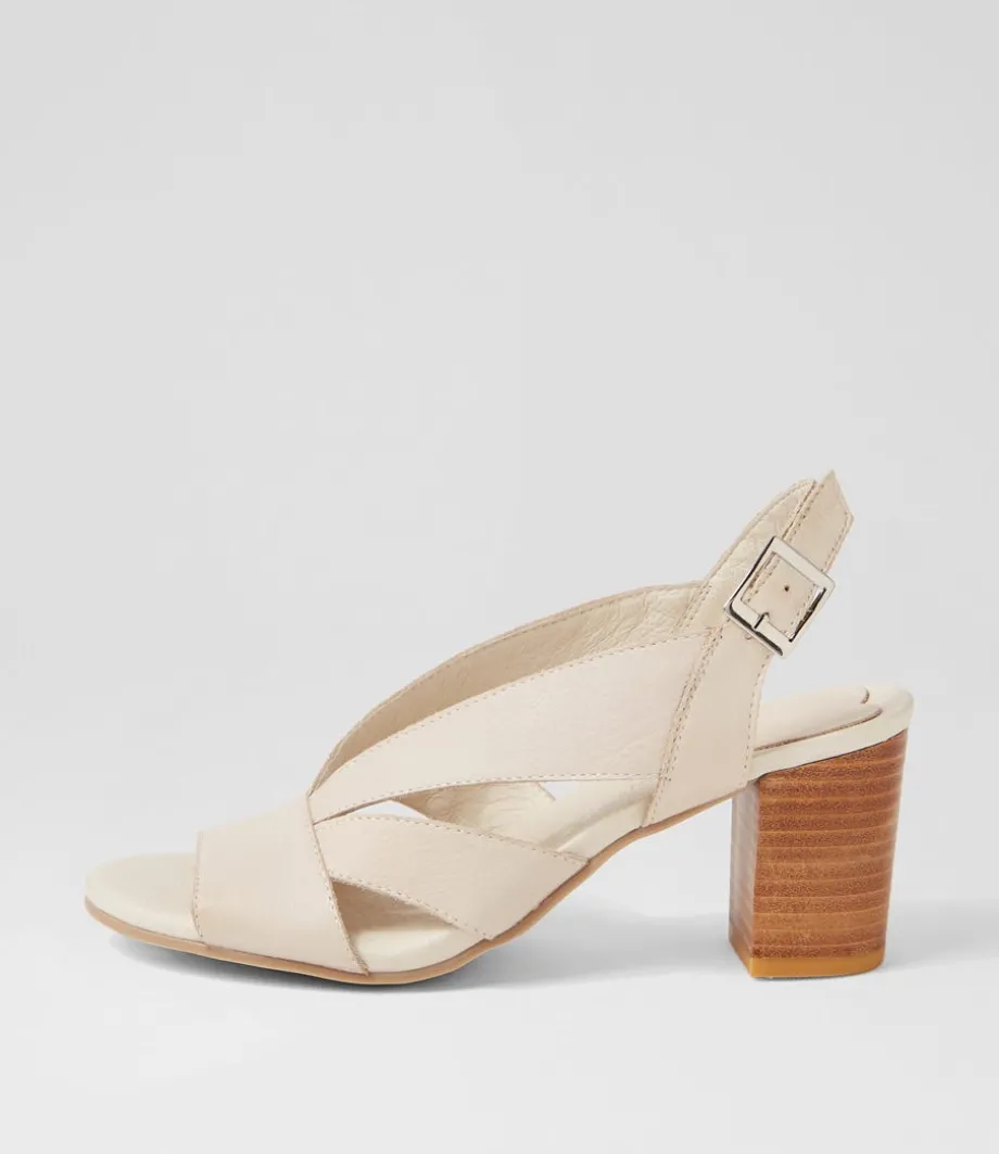 Simmie Vanilla Leather Sandals<DJANGO & JULIETTE Shop
