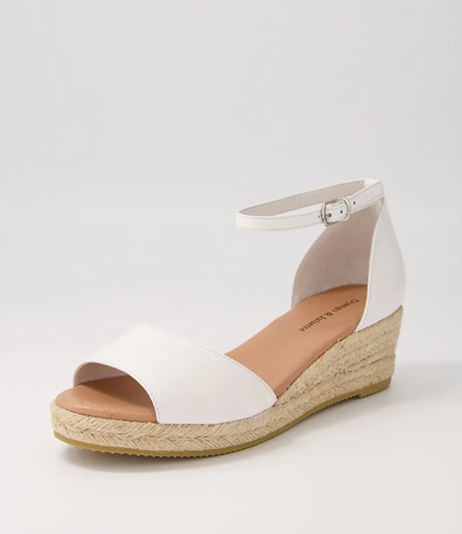 Skip White Natural Rope Leather Sandals<DJANGO & JULIETTE Cheap
