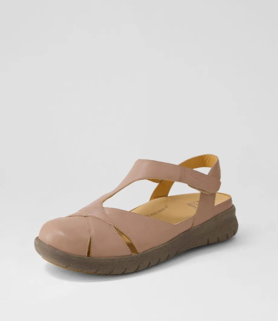 Sofzie Xf Taupe Leather Flat Shoes<ZIERA Best
