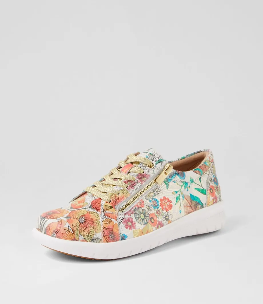 Solar Xf Spring Garden Leather Sneakers<ZIERA Discount