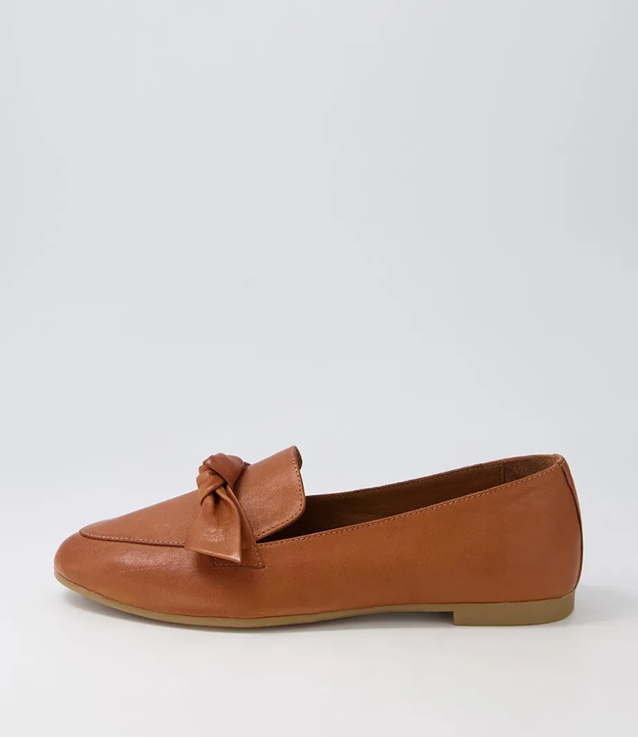 Starna Tan Leather Loafers<DIANA FERRARI Best