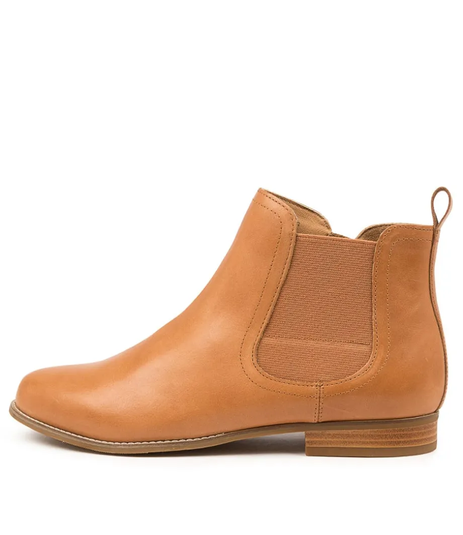 Talia Xf Tan Leather Ankle Boots<ZIERA Shop