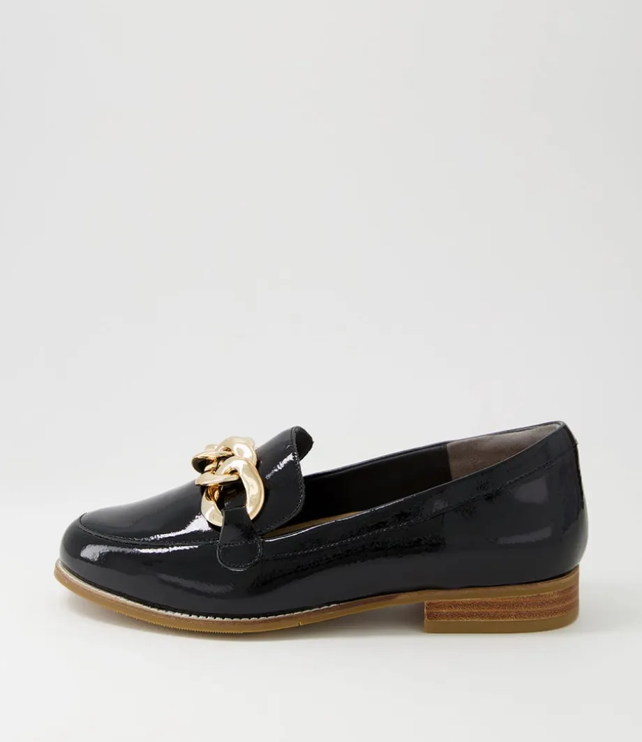 Tamest Xf Black Wrinkle Patent Flat Shoes<ZIERA Fashion