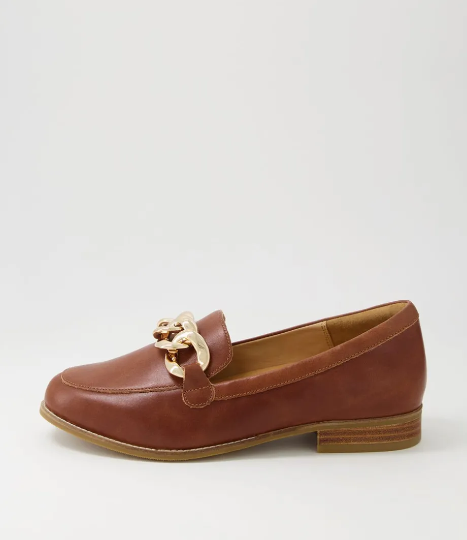 Tamest Xf Cognac Leather Flat Shoes<ZIERA Cheap