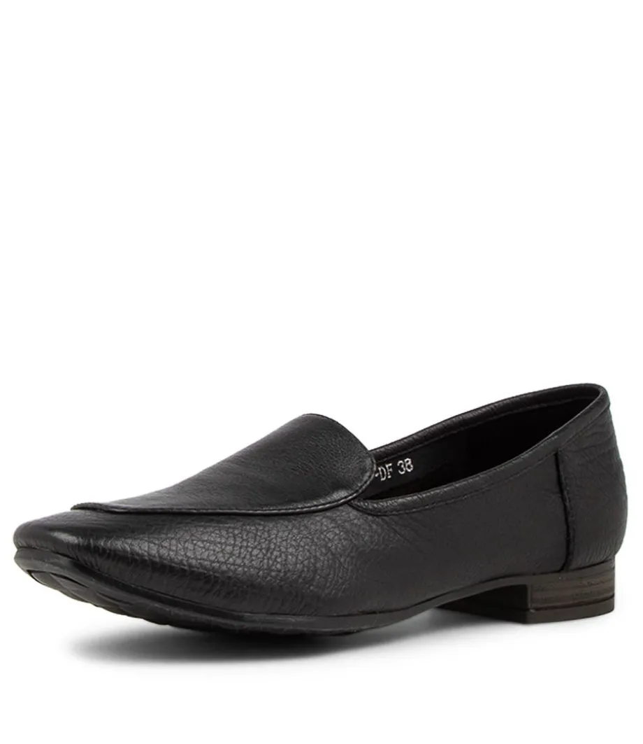 temimie_black_leather_loafers_1.webp Temimie Black Leather Loafers<DIANA FERRARI Online