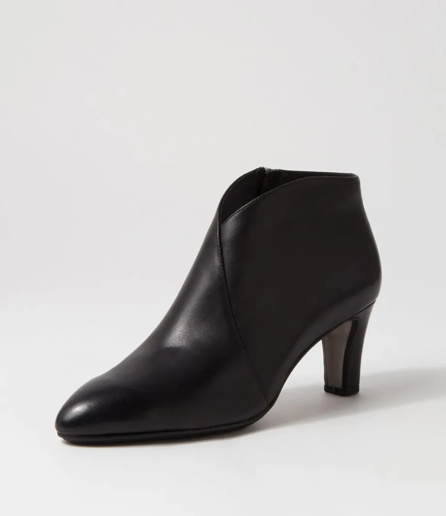 templess_black_leather_ankle_boots_1.webp Templess Black Leather Ankle Boots<DJANGO & JULIETTE Hot