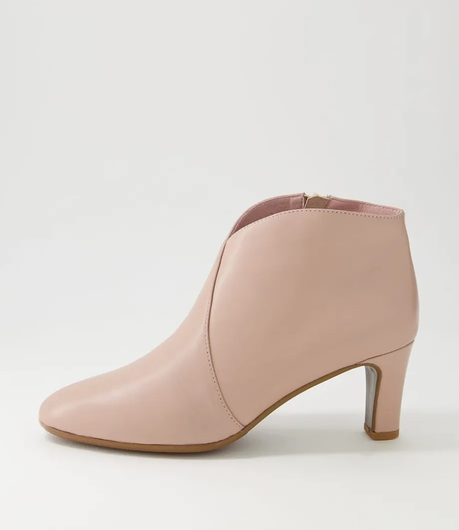 Templess Nude Leather Ankle Boots<DJANGO & JULIETTE Sale