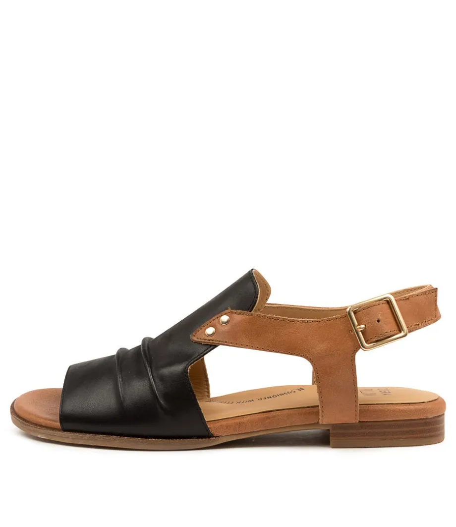 Teslah W Black-Tan Leathe<ZIERA Online