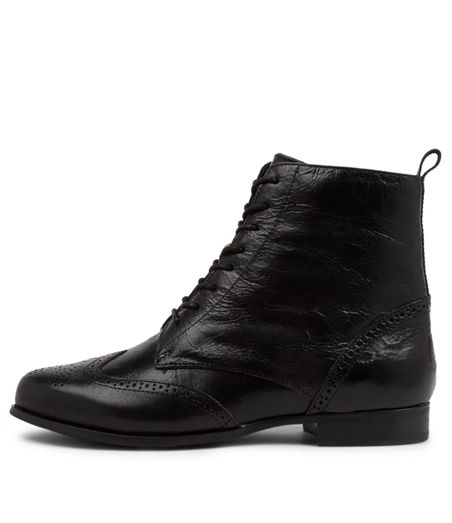 Thron Xf Black Leather Ankle Boots<ZIERA Outlet