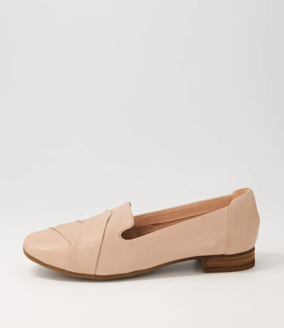 Tilony Dark Nude Leather Loafers<DIANA FERRARI Online