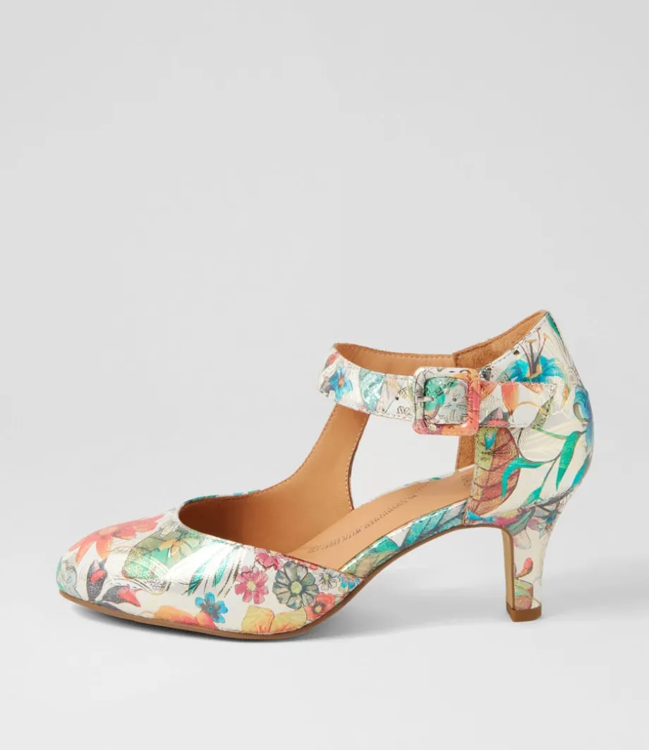 Timon Xw Spring Garden Leather Heels<ZIERA Online