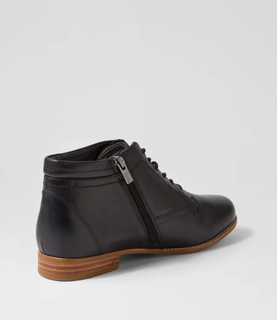 trae_xf_black_leather_ankle_boots_2.webp Trae Xf Black Leather Ankle Boots<ZIERA New
