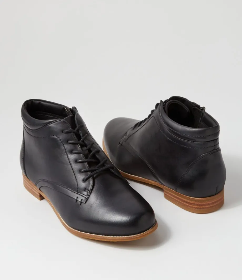 trae_xf_black_leather_ankle_boots_4.webp Trae Xf Black Leather Ankle Boots<ZIERA New
