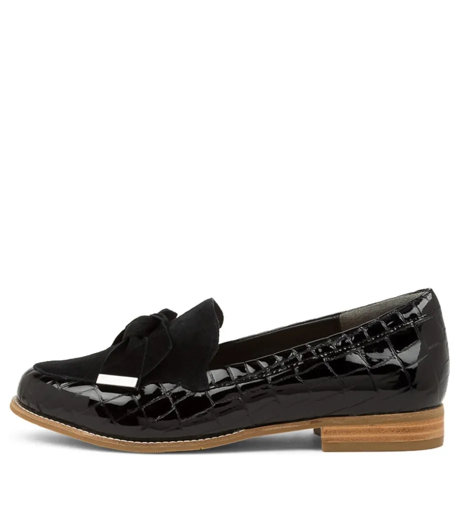 Tulips Xf Black Patent Leather Loafers<ZIERA Cheap