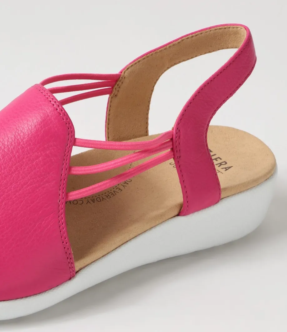 udhays_w_fuchsia_leather_elastic_sandals_4.webp Udhays W Fuchsia Leather Elastic Sandals<ZIERA Online