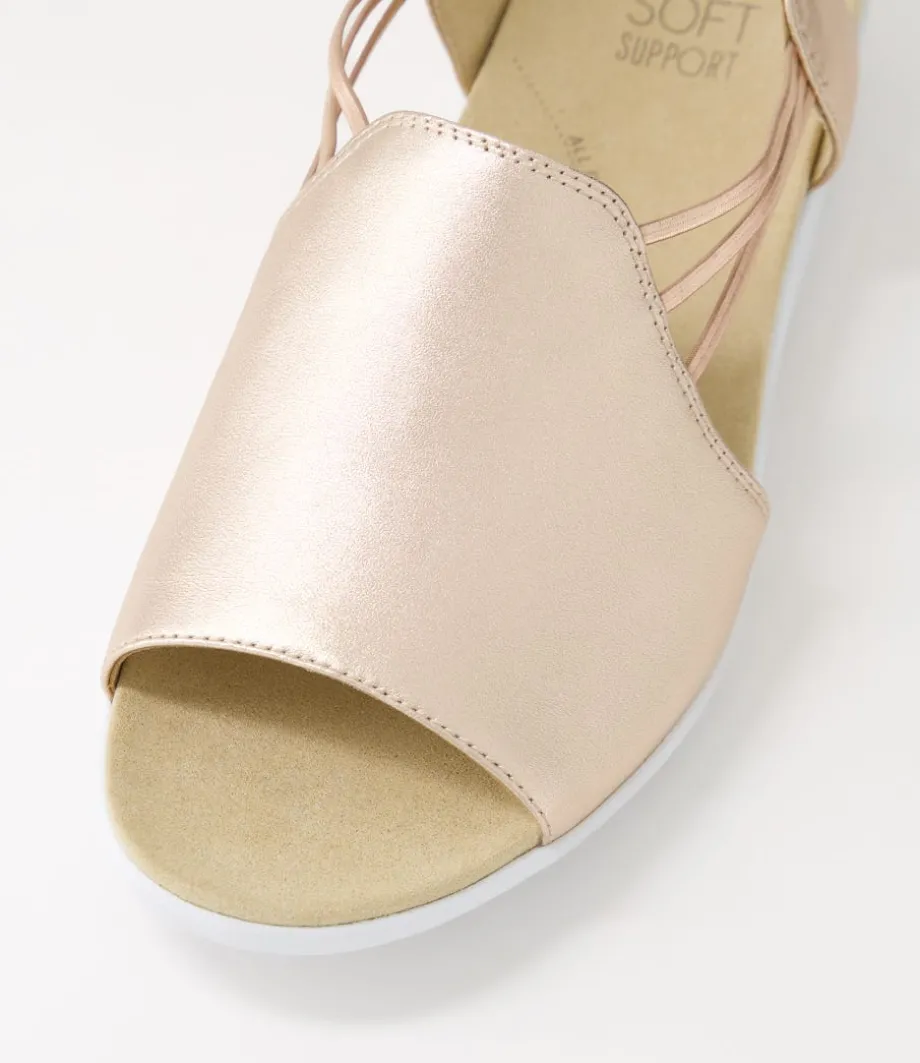 udhays_w_pale_rose_gold_leather_elastic_sandals_3.webp Udhays W Pale Rose Gold Leather Elastic Sandals<ZIERA Cheap