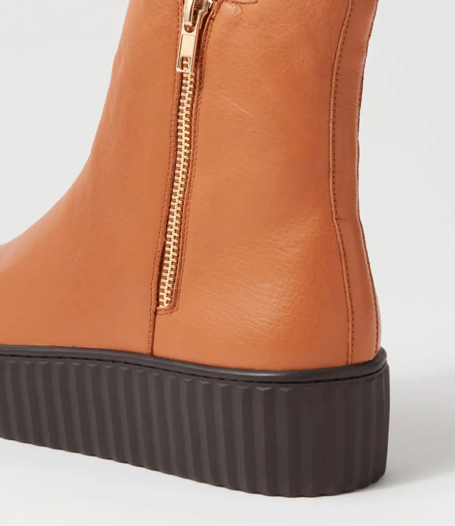 ufast_scotch_choc_leather_ankle_boots_4.webp Ufast Scotch Choc Leather Ankle Boots<DJANGO & JULIETTE Cheap