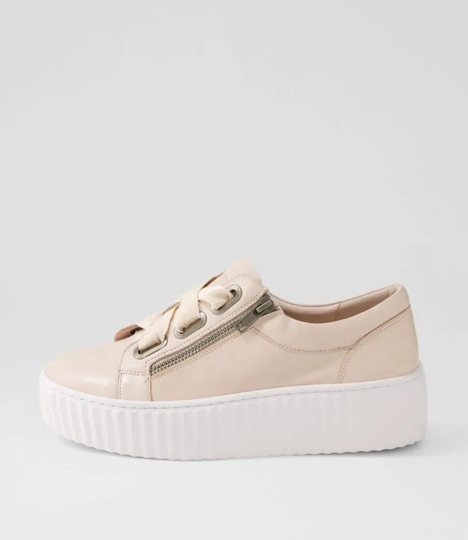 Ufinas Pale Pink White Leather Sneakers<DJANGO & JULIETTE Discount