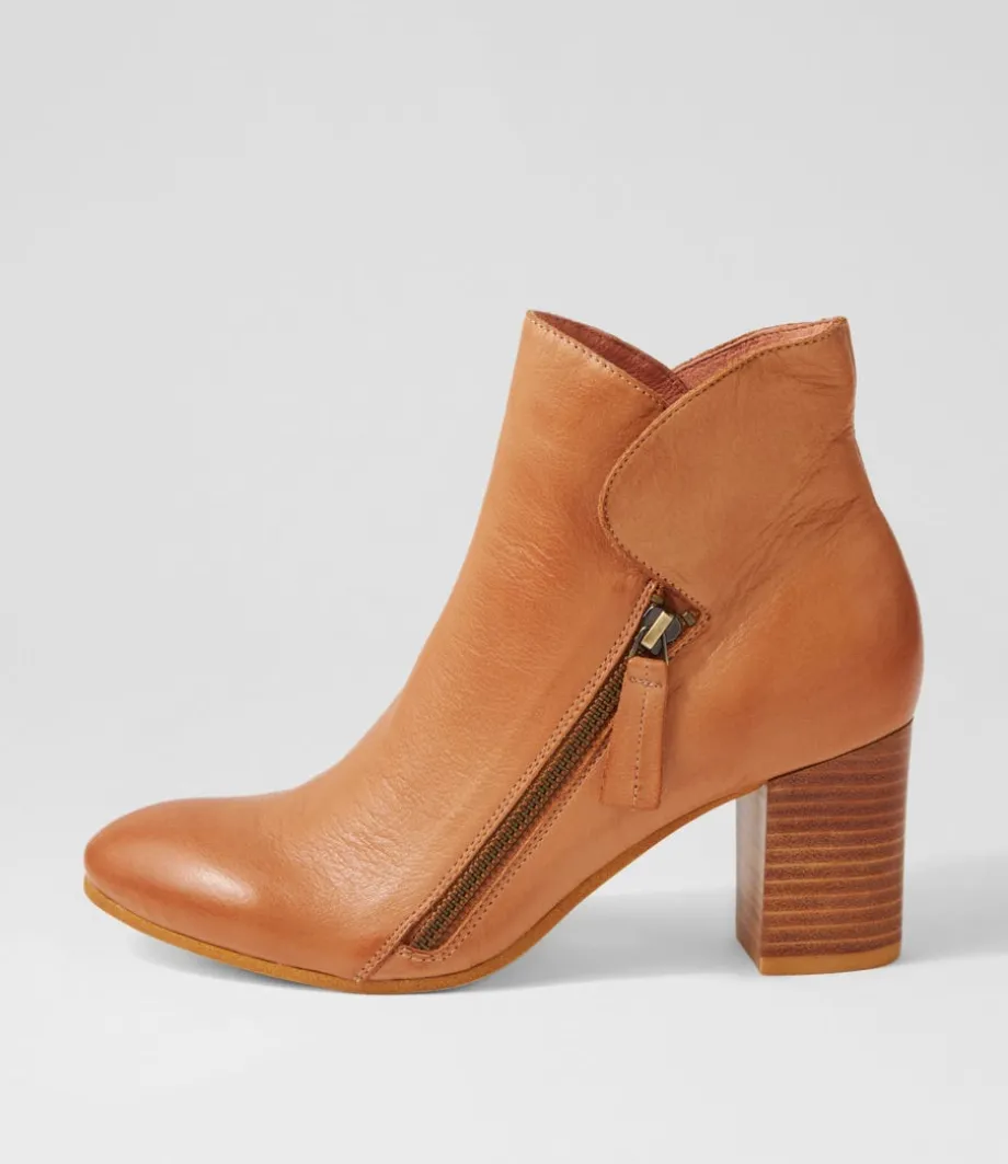 Uriah Dark Tan Leather Ankle Boots<TOP END Sale