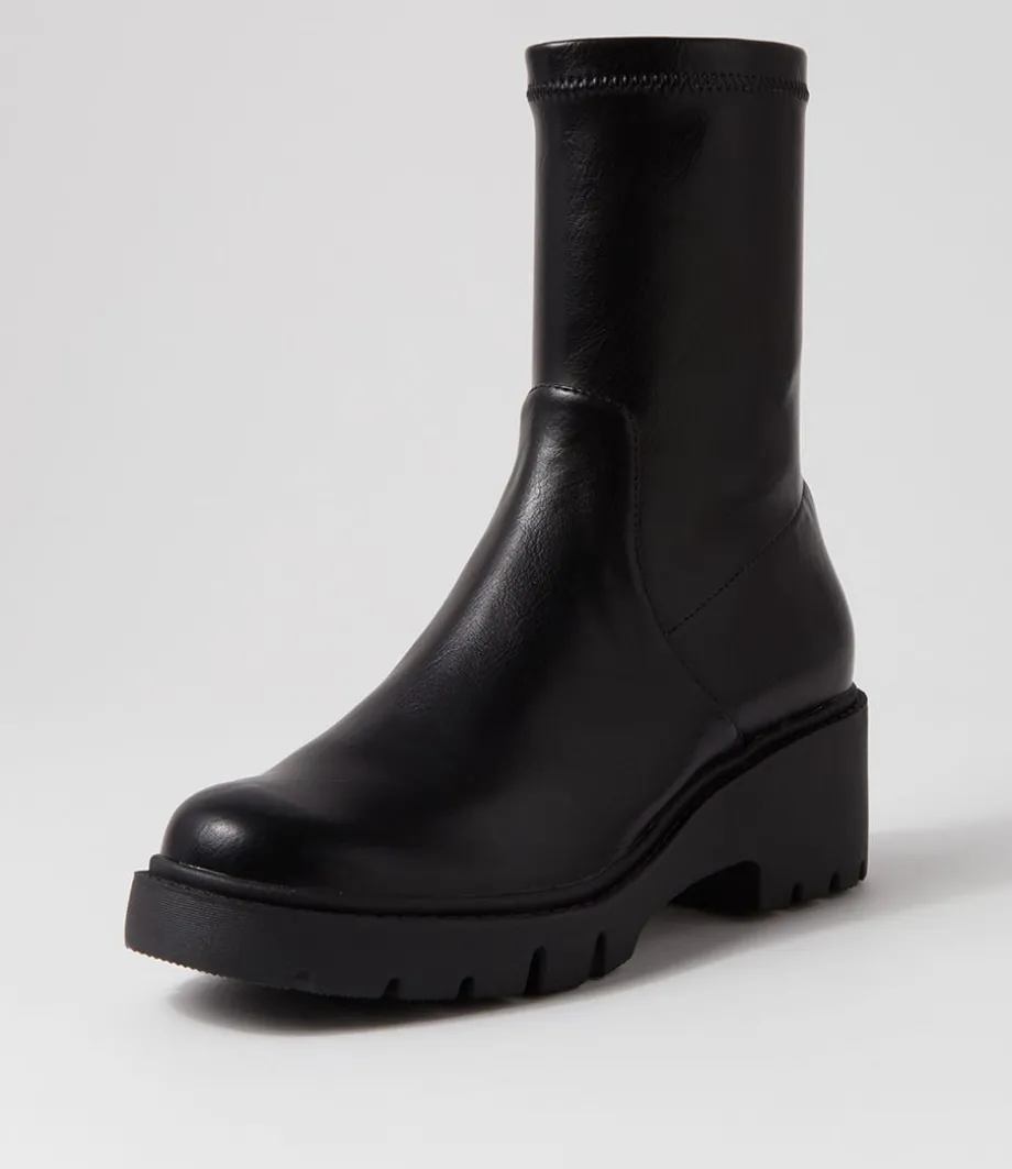 Urina Black Stretch Ankle Boots<DJANGO & JULIETTE Flash Sale