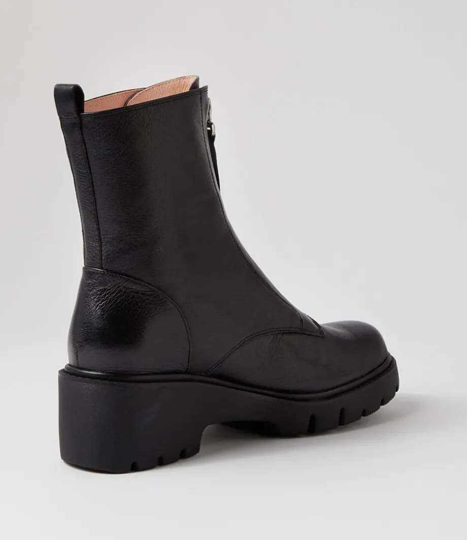 uruba_black_leather_ankle_boots_2.webp Uruba Black Leather Ankle Boots<DJANGO & JULIETTE Cheap