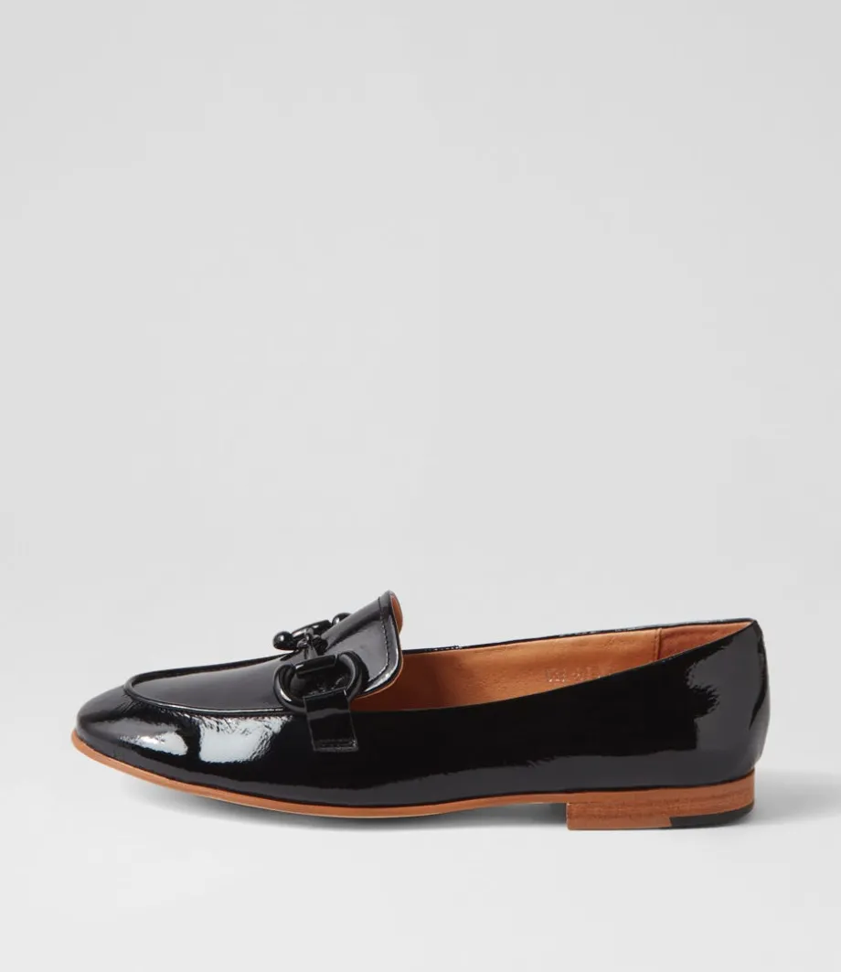 Uta Black Patent Leather Loafers<DJANGO & JULIETTE Best Sale