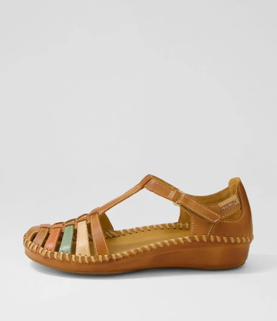 Vallarta 43 Brandy Leather Flat Shoes<PIKOLINOS Discount