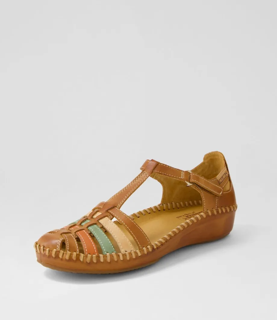 Vallarta 43 Brandy Leather Flat Shoes<PIKOLINOS Discount