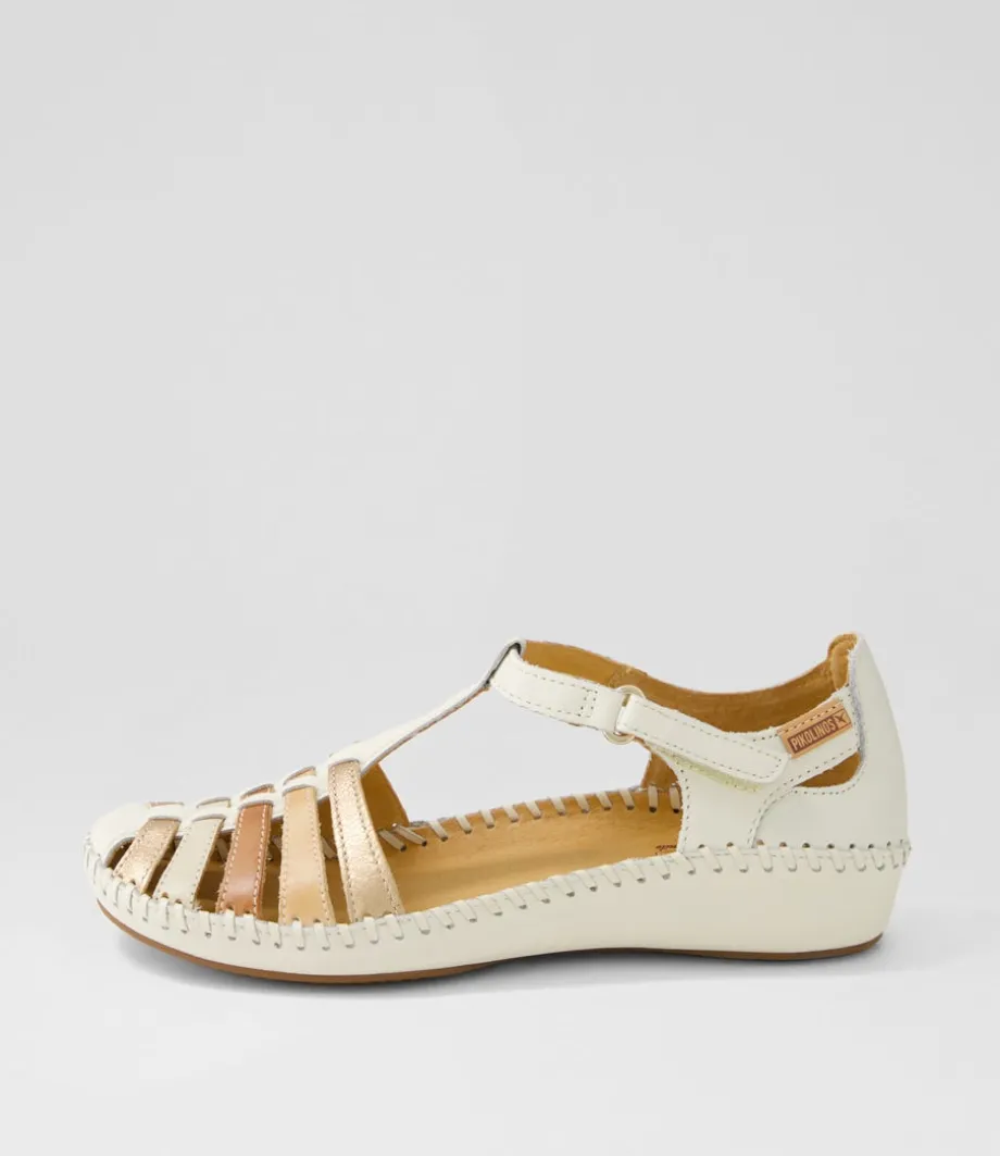 Vallarta 43 Nata Leather Flat Shoes<PIKOLINOS Best