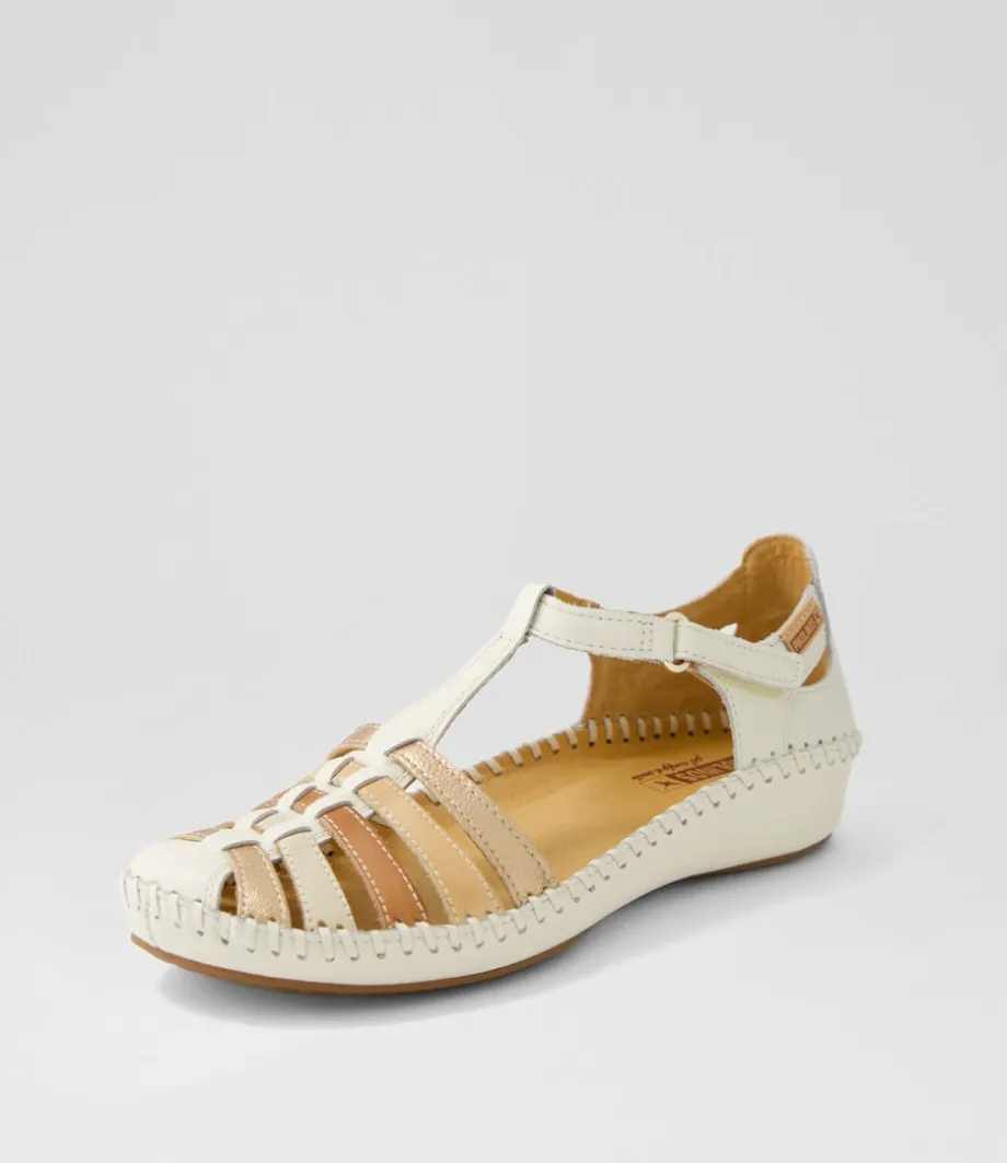 Vallarta 43 Nata Leather Flat Shoes<PIKOLINOS Best