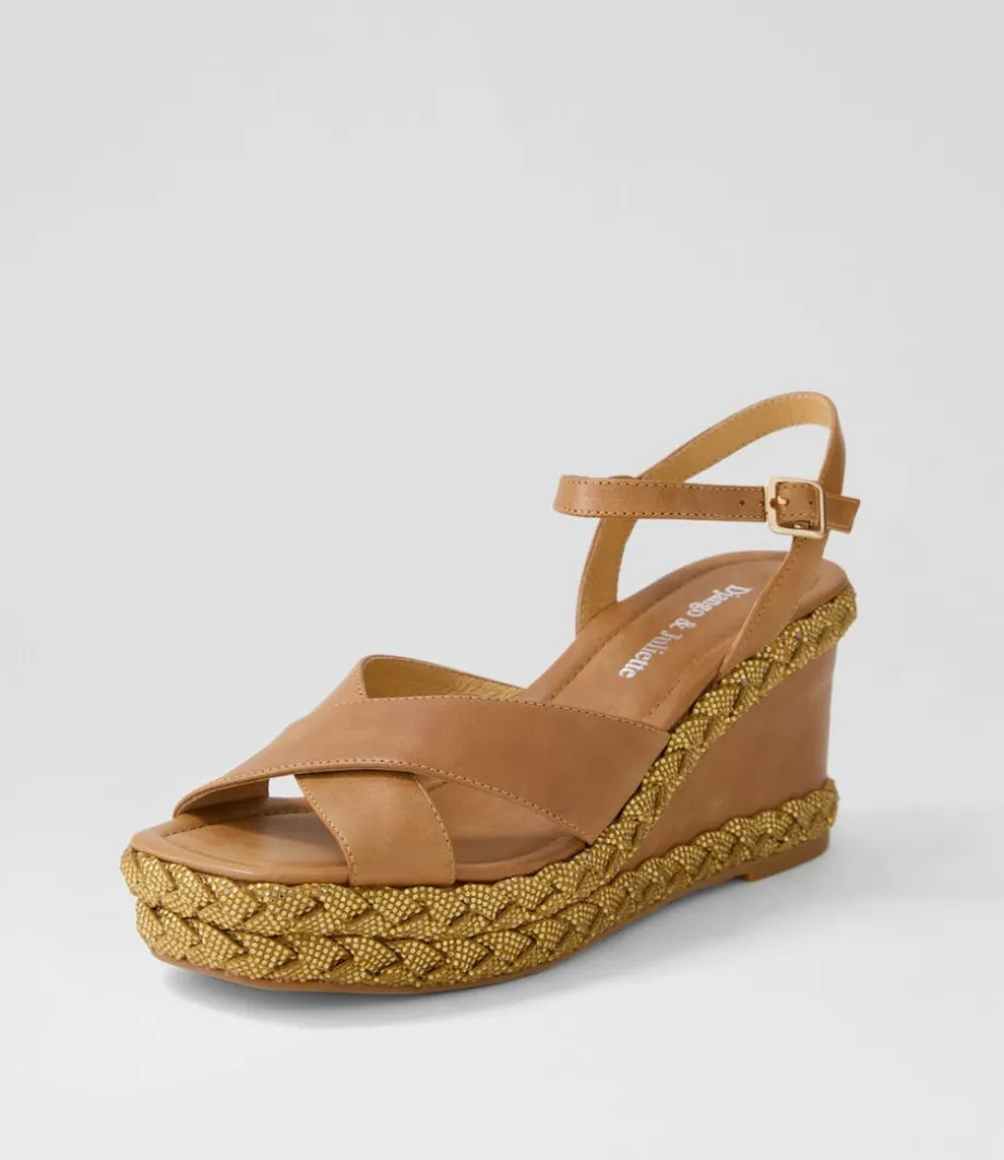 Valrae Tan Leather Sandals<DJANGO & JULIETTE Discount