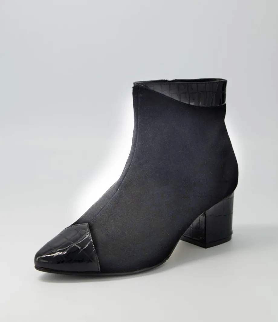 Vann Xw Black Mix Ankle Boots<ZIERA Store