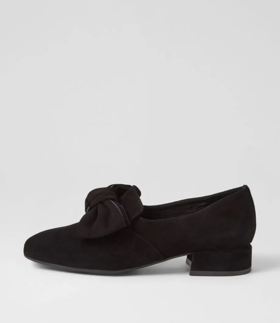 Varva Black Suede Heels<DJANGO & JULIETTE Best Sale