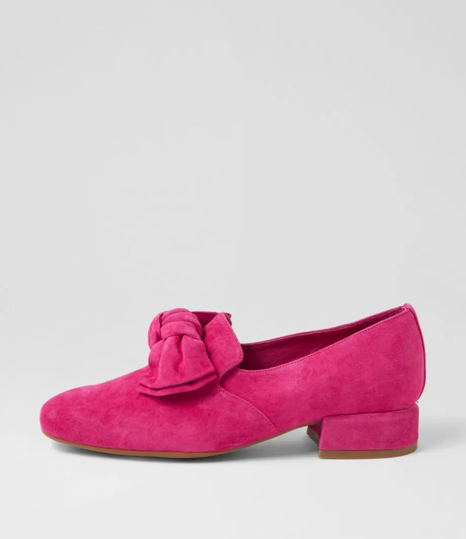 Varva Fuchsia Suede Heels<DJANGO & JULIETTE Online
