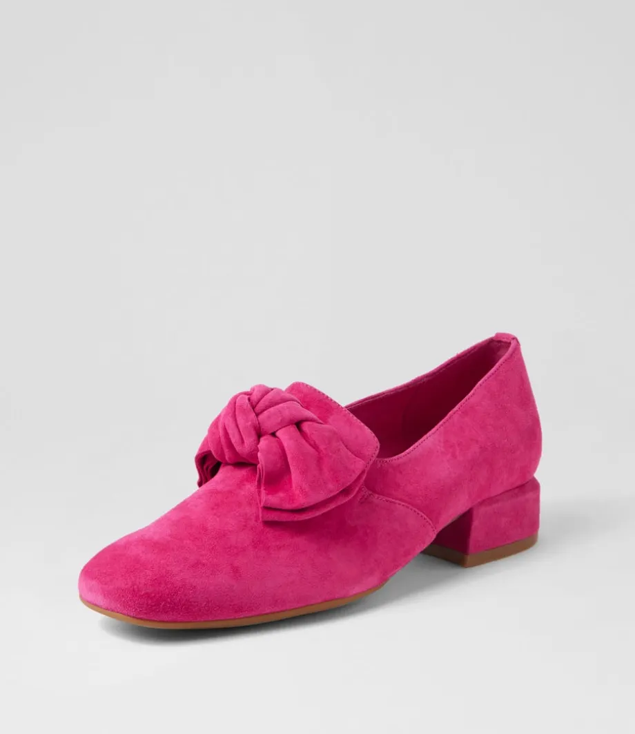 Varva Fuchsia Suede Heels<DJANGO & JULIETTE Online
