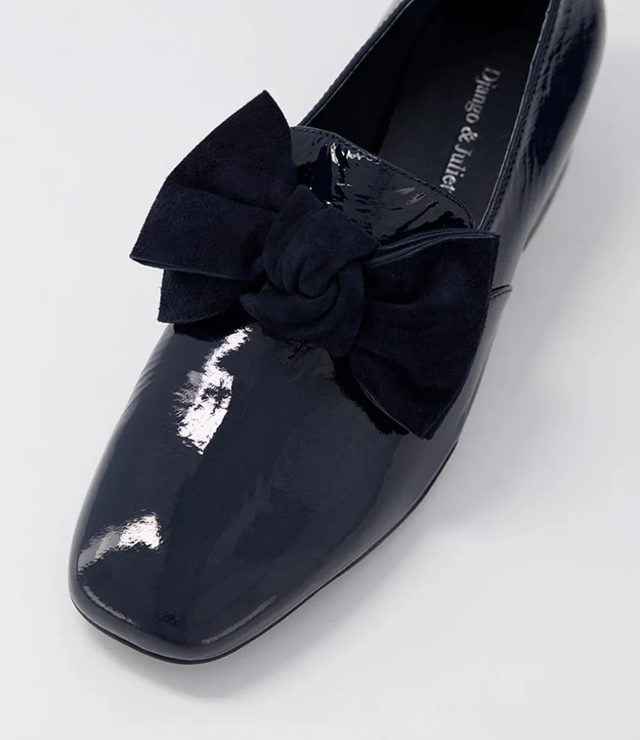 varva_navy_patent_suede_heels_3.webp Varva Navy Patent Suede Heels<DJANGO & JULIETTE Sale